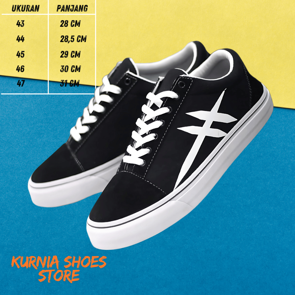 SEPATU SNEAKER PRIA UKURAN BESAR JUMBO SEPATU SEKOLAH KULIAH KERJA BIG SIZE 43 44 45 46 47