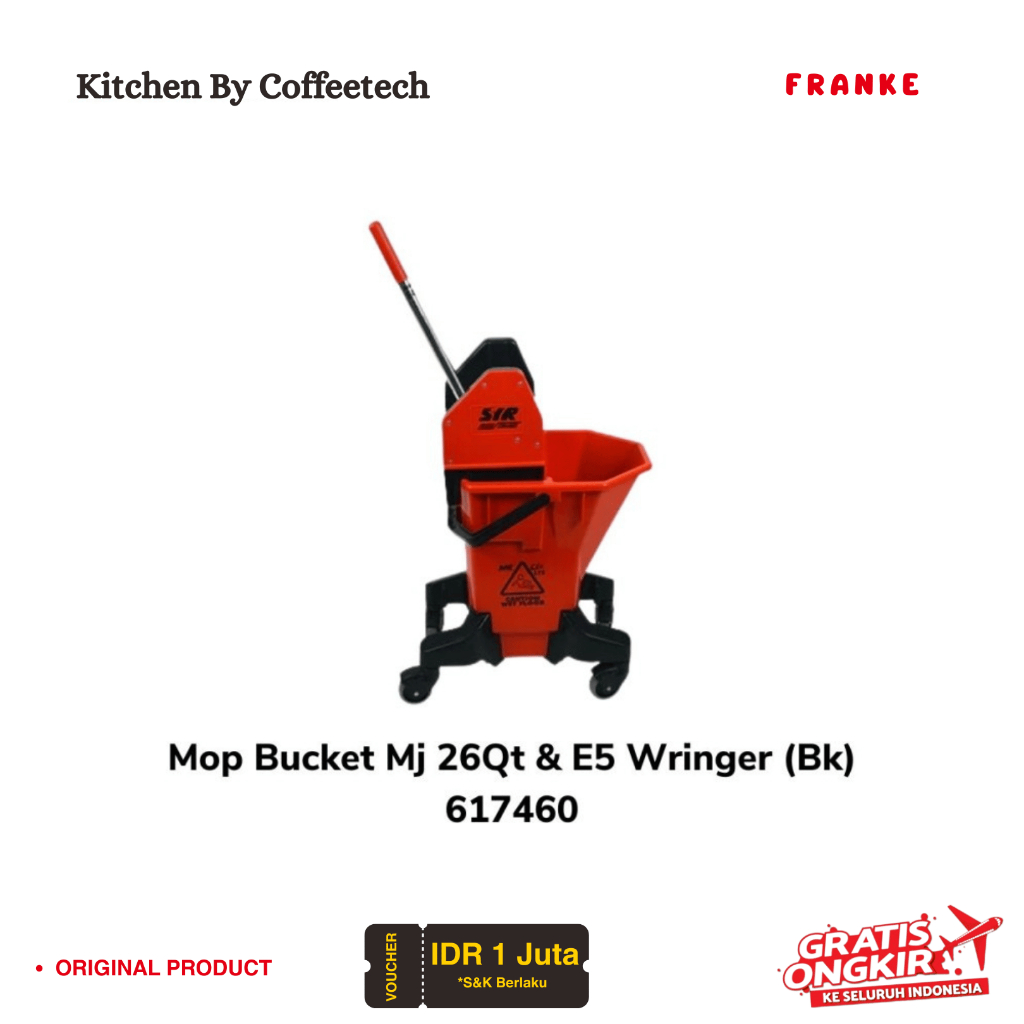Mop Bucket Mj 26Qt & E5 Wringer 617460 FRABJE