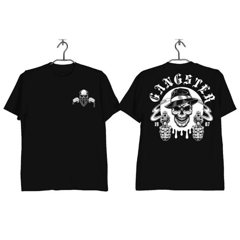 KAOS GANGSTER DTF PUTIH - DISTRO VIRAL KEREN GANGSTER