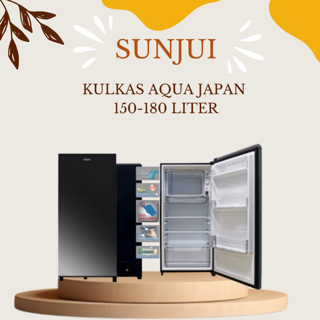 KULKAS 1 PINTU AQUA JAPAN