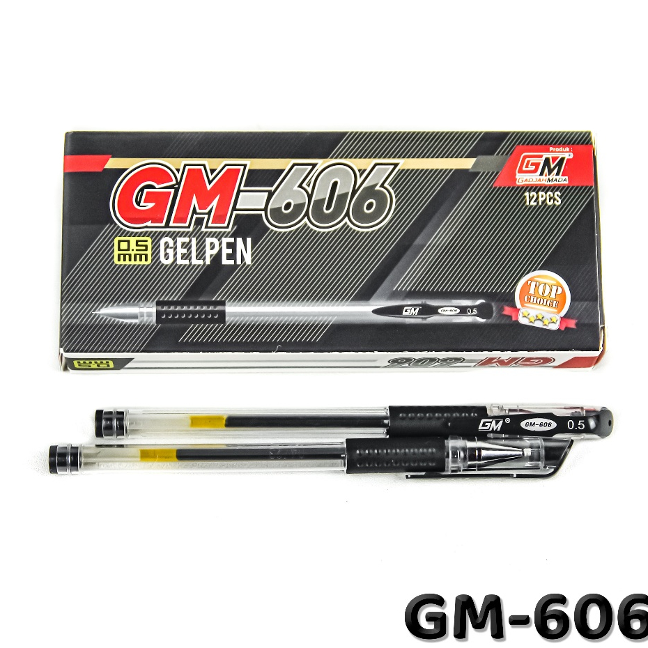 

Harga Grosir (1kotak/12pcs) Pulpen Gel Pen GM-606 0.5mm