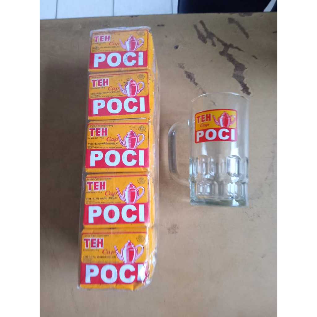 

Teh Cap Poci Gold/Kuning Seduh 40gr 1 Press isi 10 + Gelas Cantik