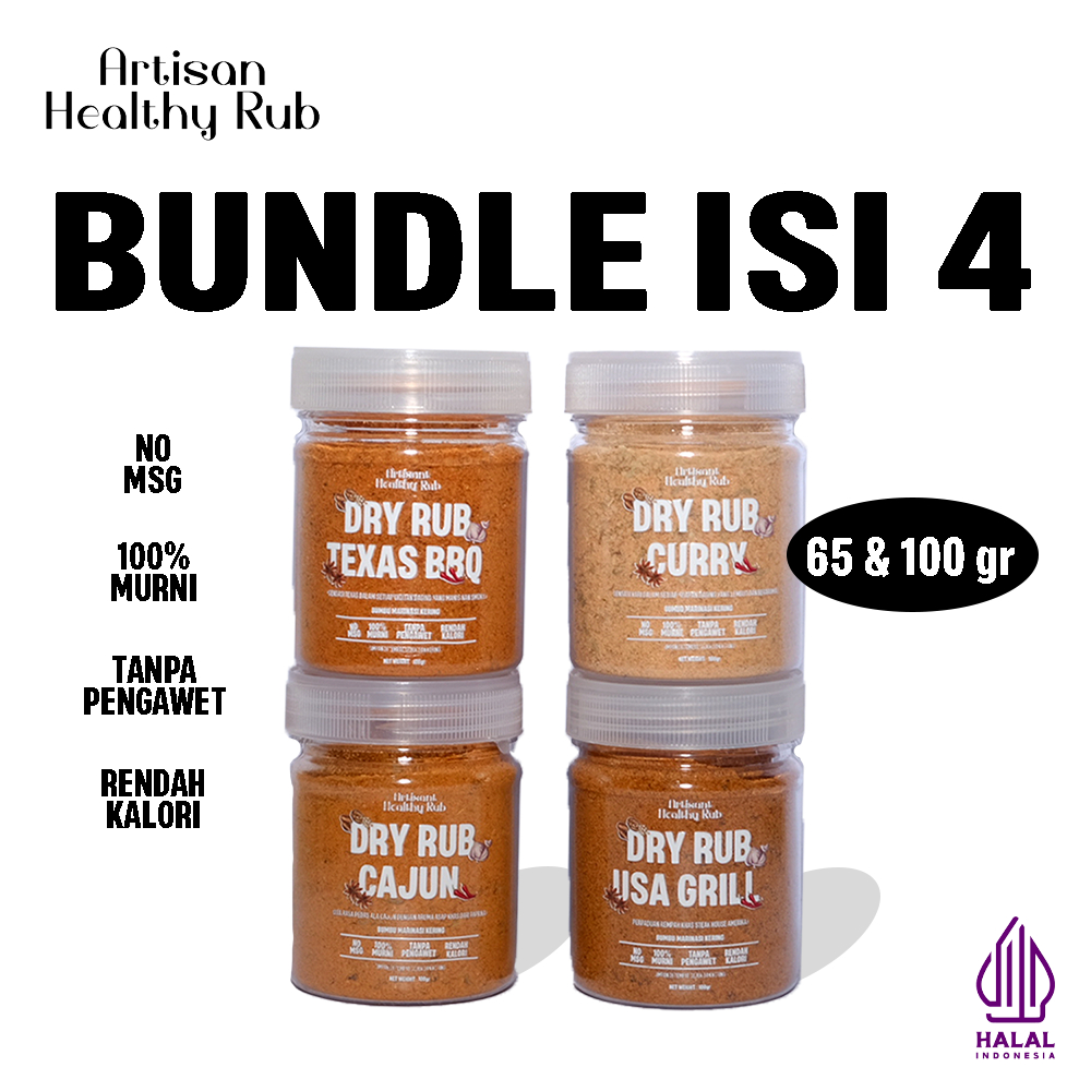 

(Bundle 4) Artisan Healthy Dry Rub / Bumbu Marinasi rendah kalori tanpa MSG