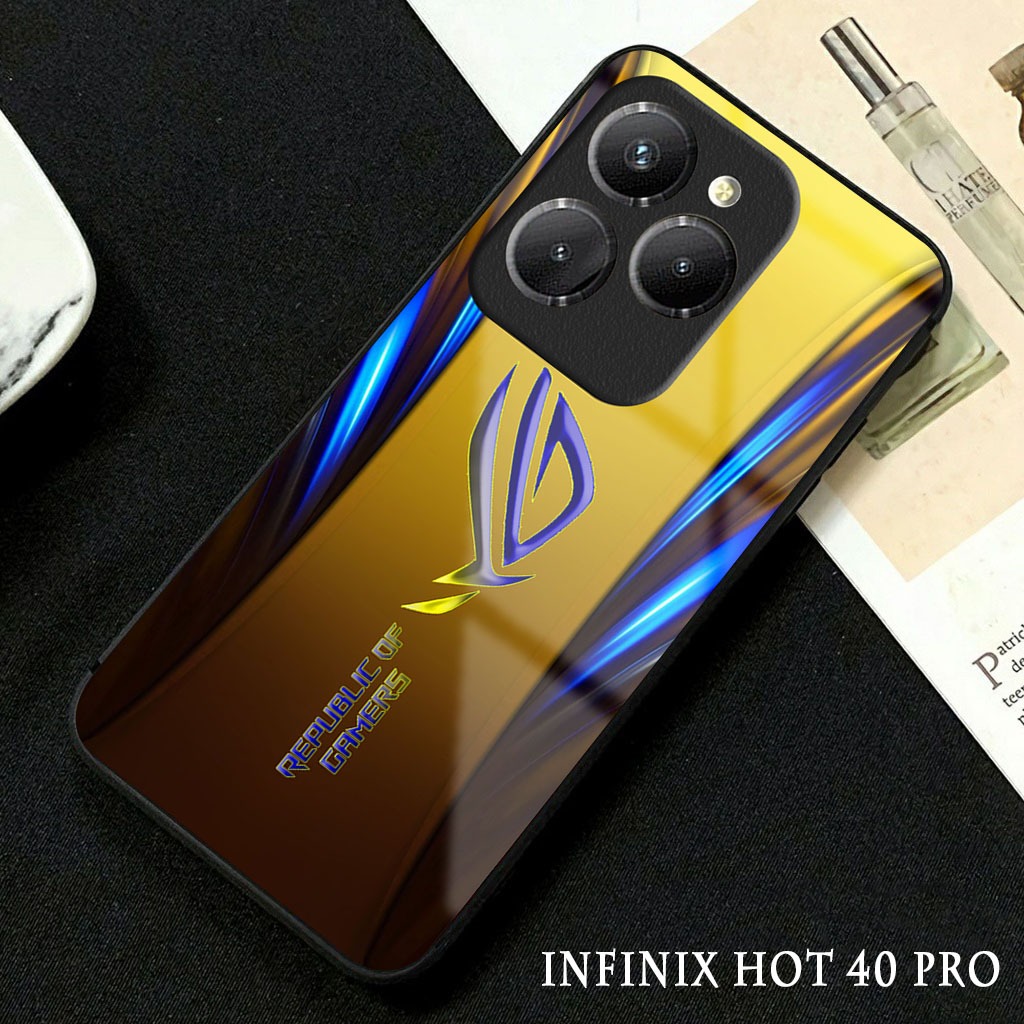 Softcase Glossy Glass Infinix Hot 40 Pro Terbaru [GC9 ] Casing Handphone Infinix Hot 40 - Pelindung 