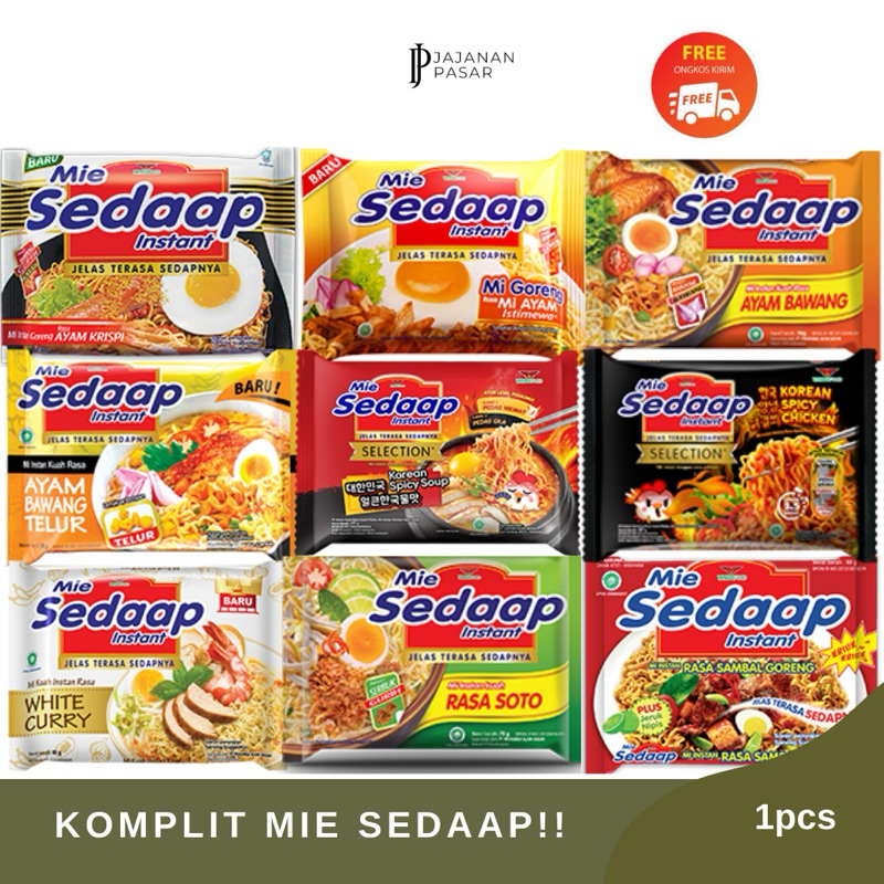 

Mie Sedaap Instant All Variant 1pcs