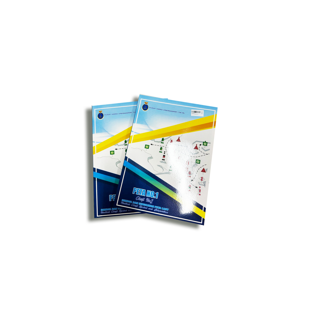 Buku Peta Indonesia No.1 Simbol Singkatan Peta Laut Hidroos
