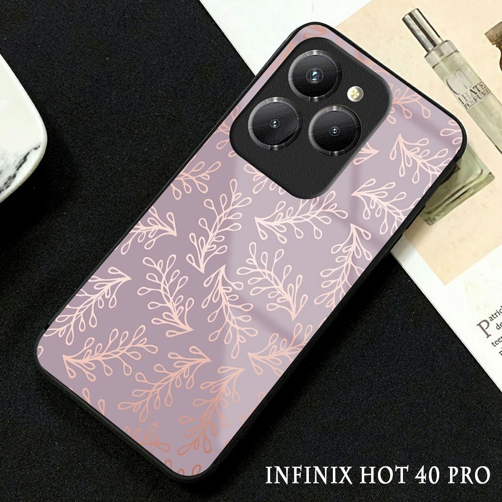 Softcase Glossy Glass Infinix Hot 40 Pro Terbaru [GC24 ] Casing Handphone Infinix Hot 40 - Pelindung