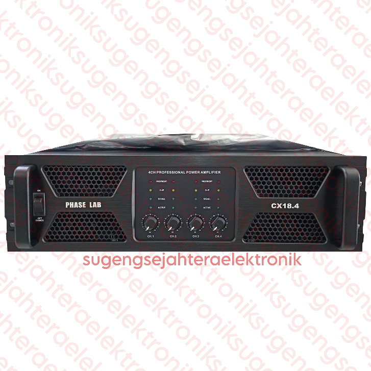 Power Amplifier Phase Lab CX 18.4 Class H - 4 Channel Original Phaselab (Harga Sudah Termasuk Packin