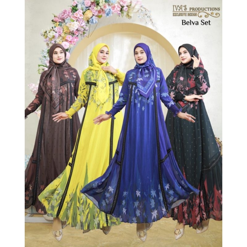 Belva dress set voal original ivas production