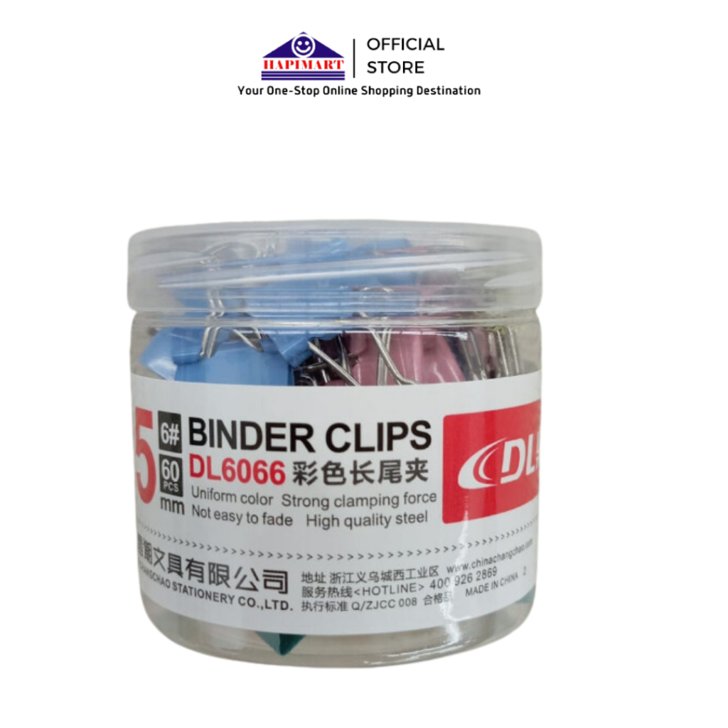 

Klip Penjepit Kertas Binder Clips Binder Klip Warna Dengan Jar 15MM 25MM