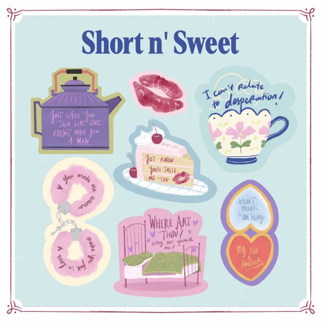 

Sticker Sabrina Carpenter Espresso Please Please Please Taste Album Short n Sweet