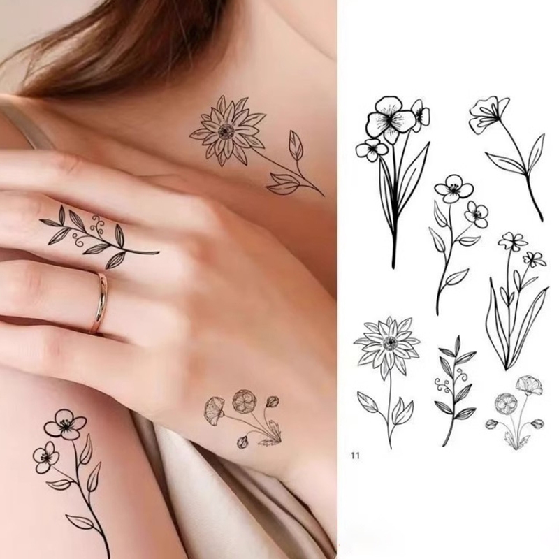 tato huruf tato lengan,kaki, dada,tato tahan airStiker Tato Fruit Ink15 hari tato temporer anti airT