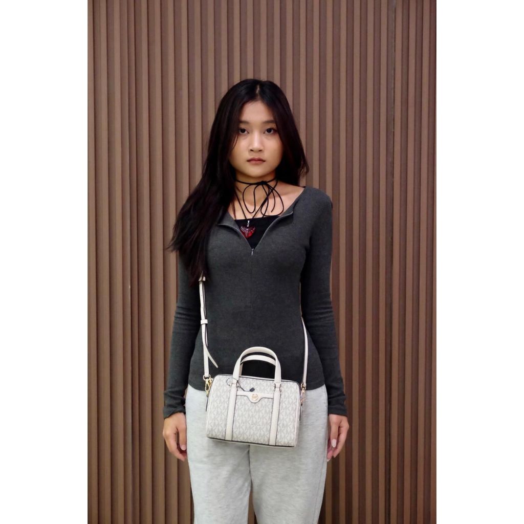 MK DUFFLE SIGN BROWN BAG