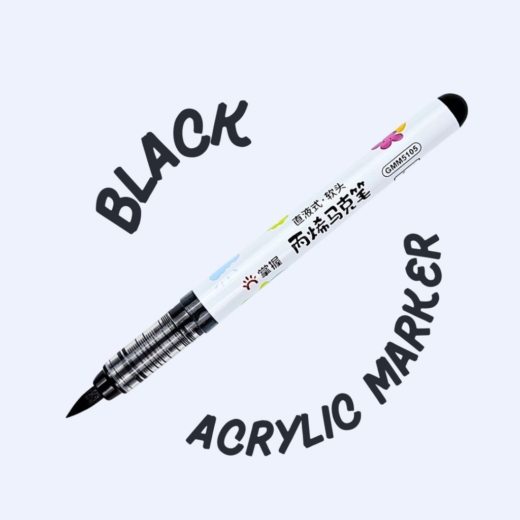 

Grasp Acrylic Marker Satuan Warna Hitam/penebal garis crayon (GMM5105)