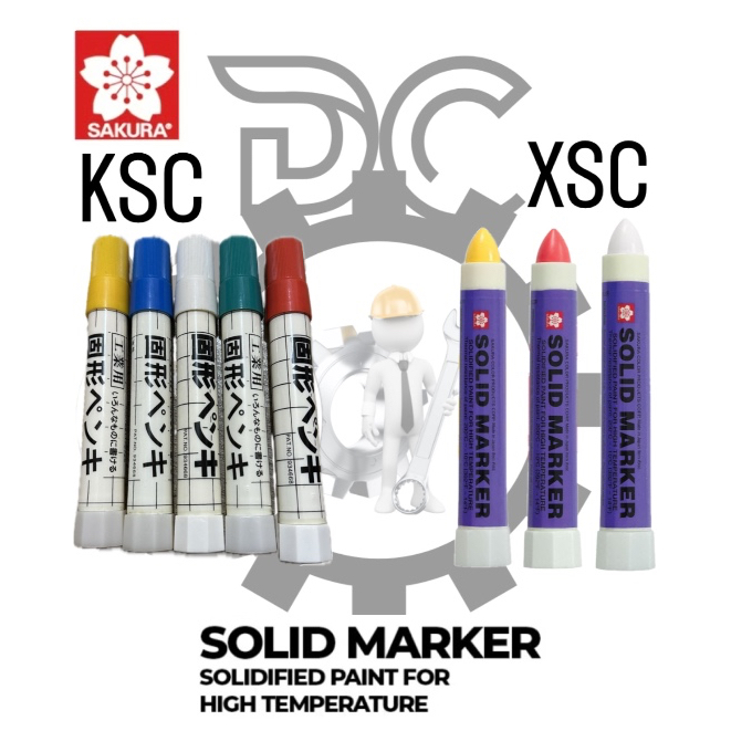 

Spidol Solid Steel Marker Sakura / Solid Marker Sakura / Penanda Besi Baja Permanen Sakura