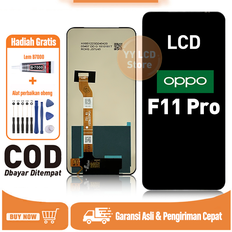 LCD OPPO F11 PRO Original COD TOUCHSCREEN Fullset Crown Murah Compatible For Glass Touch Screen Digi