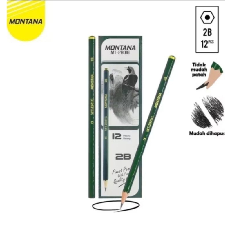 

PENSIL 2b MONTANA ISI 12PCS
