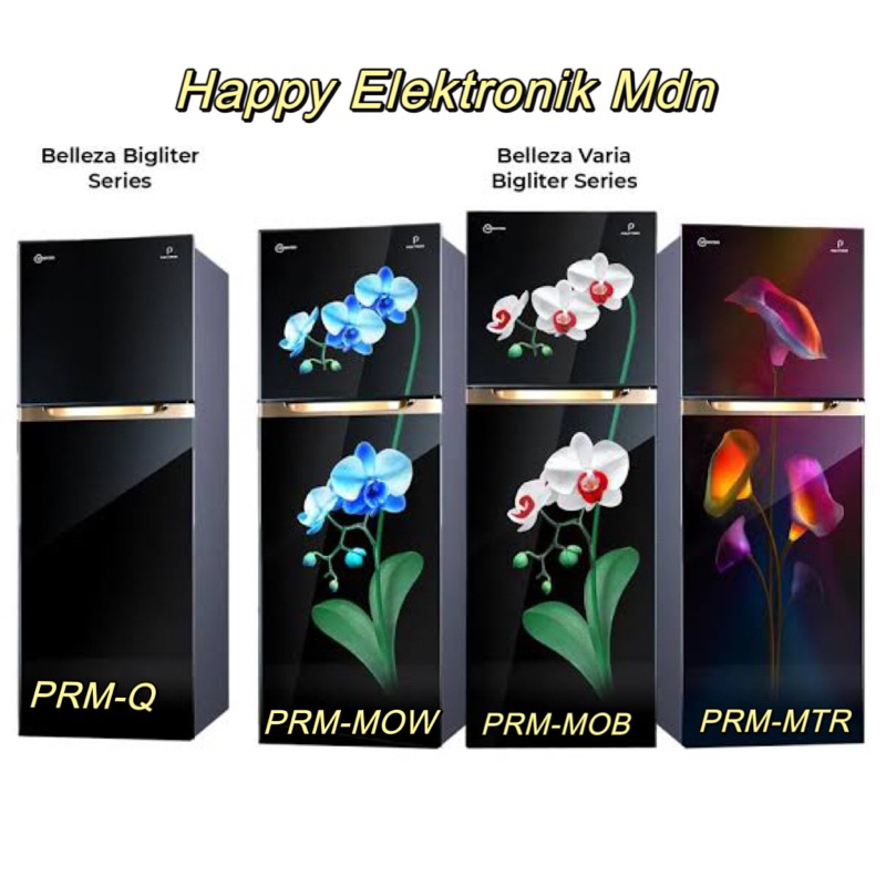 Kulkas POLYTRON New Belleza Big Liter 2 pintu POLYTRON PRM 495 POLYTRON / POLYTRON PRM491Q POLYTRON 