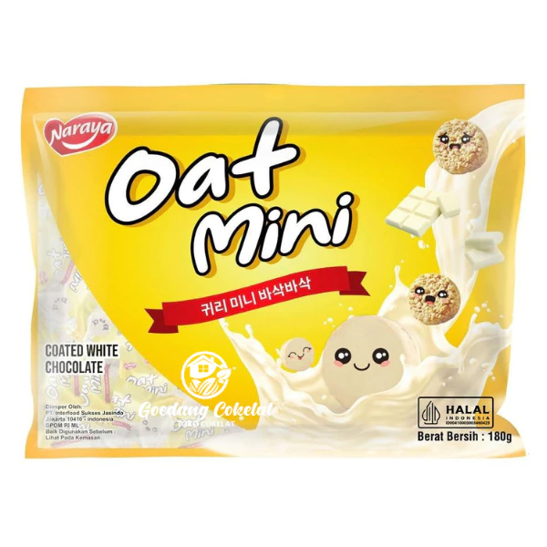 

Naraya Oat Mini Coated White Kemasan Bag 180g