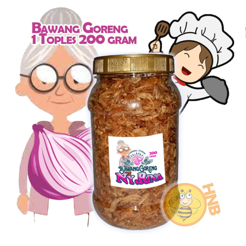 

Bawang Goreng 1 Toples 200 gram Ny Rina
