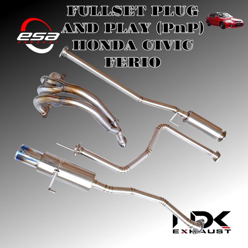 KNALPOT MOBIL FULLSYSTEM PNP CIVIC FERIO NDK EXHAUST KNALPOT RACING MOBIL FULLSISTEM CIVIC FERIO