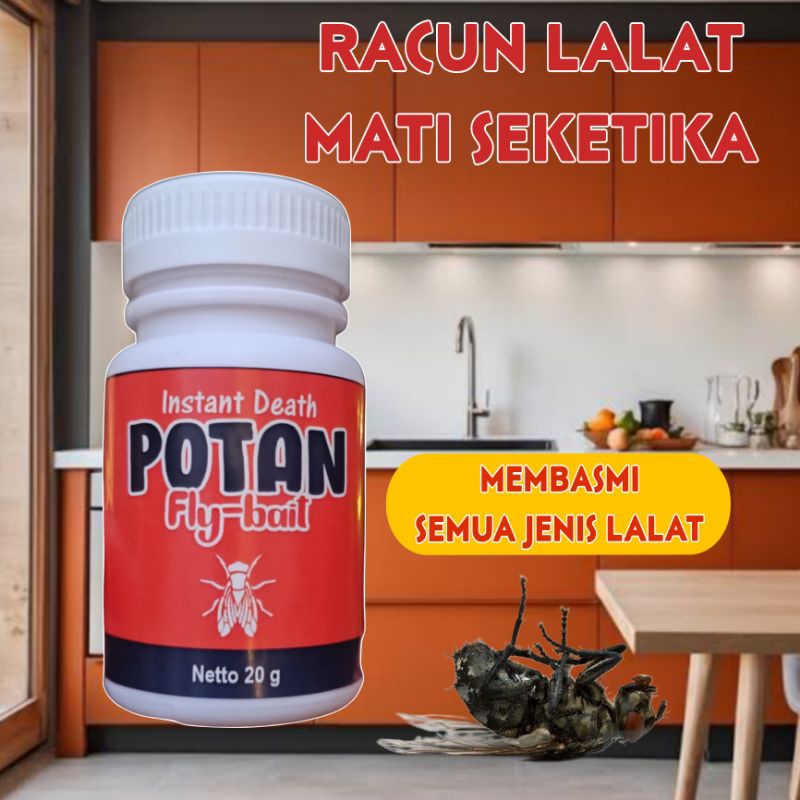 POTAN Racun Lalat Mati Seketika Pembasmi Lalat 100% Ampuh Anti Lalat Buah Pembasmi Lalat Limbah