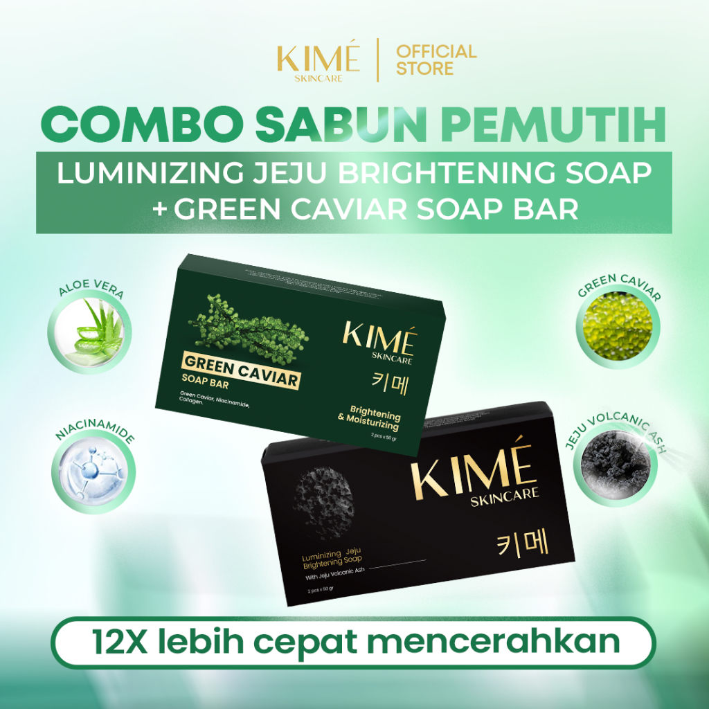 Kime Skincare Sabun Wajah Pembersih Flek Hitam dan Noda Bekas Jerawat Ampuh BPOM