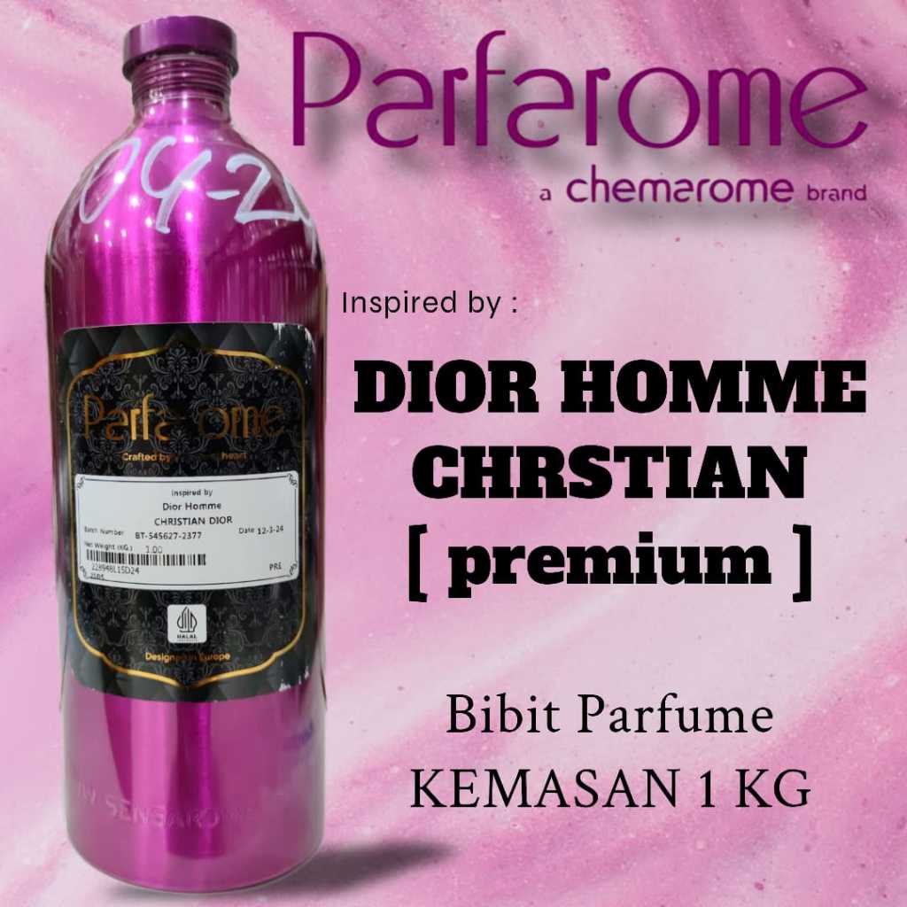 Parfarome Premium - CHR. DOR HOME | Bibit parfume murni segel pabrik kemasan 500 ML/1 KG - HOMME