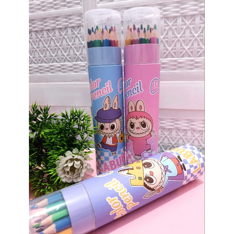 

Pensil Warna LABUBU VIRAL 12 WARNA