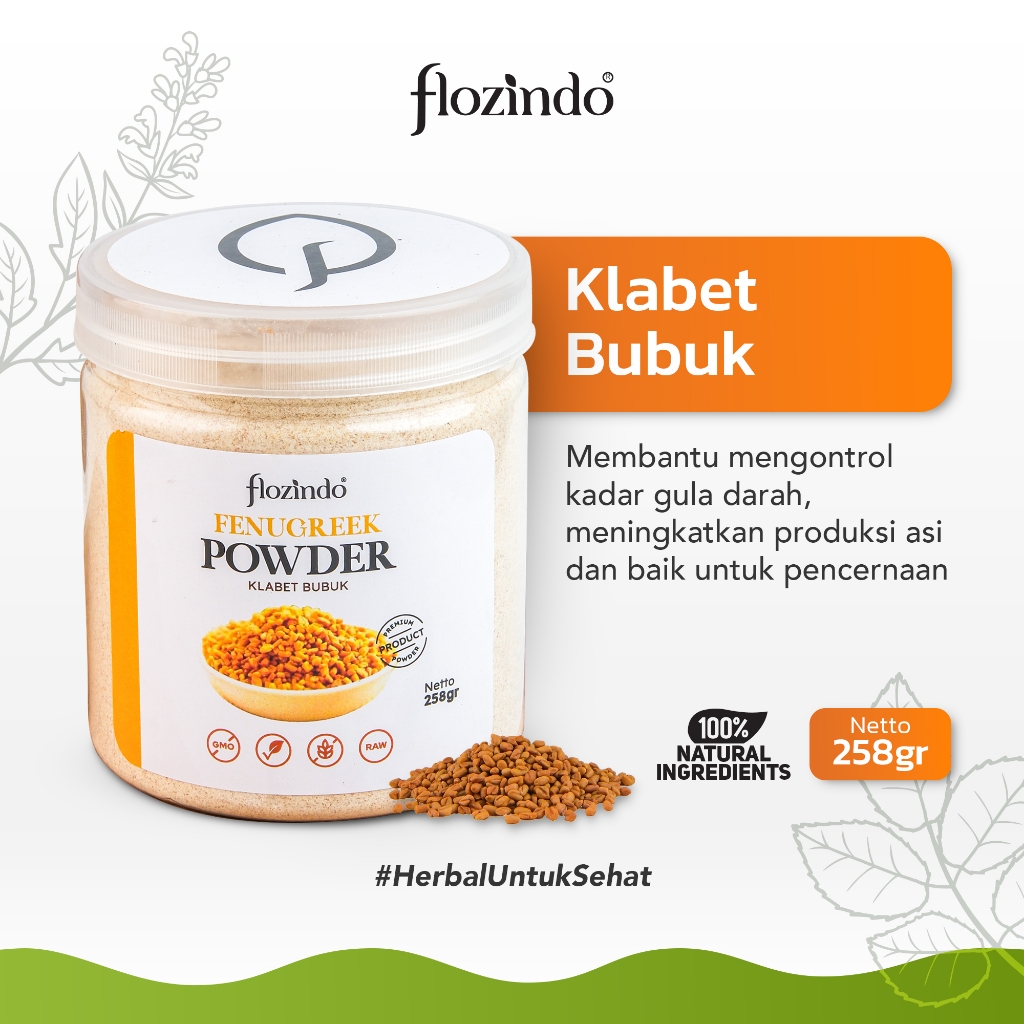 

Flozindo Fenugreek Podwer / Klabet Bubuk