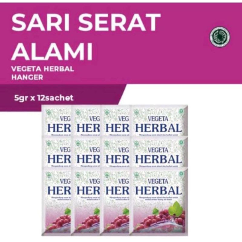 

VEGETA HERBAL 1 Renceng isi 12 Sachet