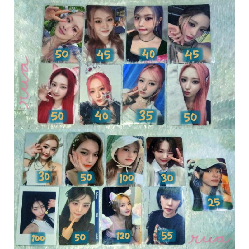 [READY] PHOTOCARD PURPLE KISS OF LIFE H1-KEY GEENIUS TRIPLES GWSN NEWJEANS SWAN YUKI HWISEO ZOE DOYE