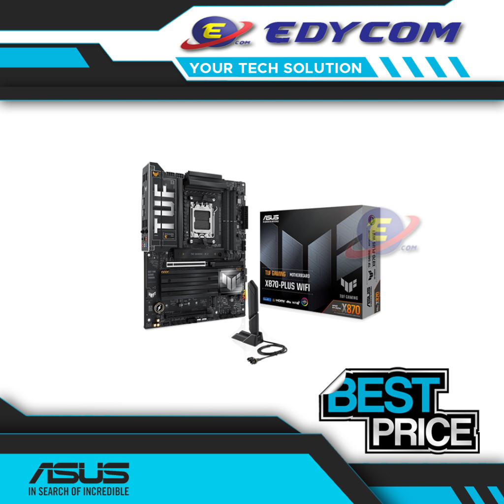 ASUS TUF GAMING X870-PLUS WIFI (AM5, X870, DDR5, USB3.2 Type-C, SATA3)