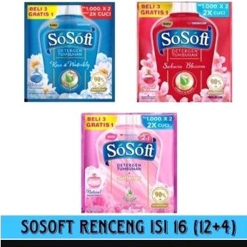 ️YERAH GROSIR WINGSCARE SOSOFT SABUN CUCI BAJU ISI 16