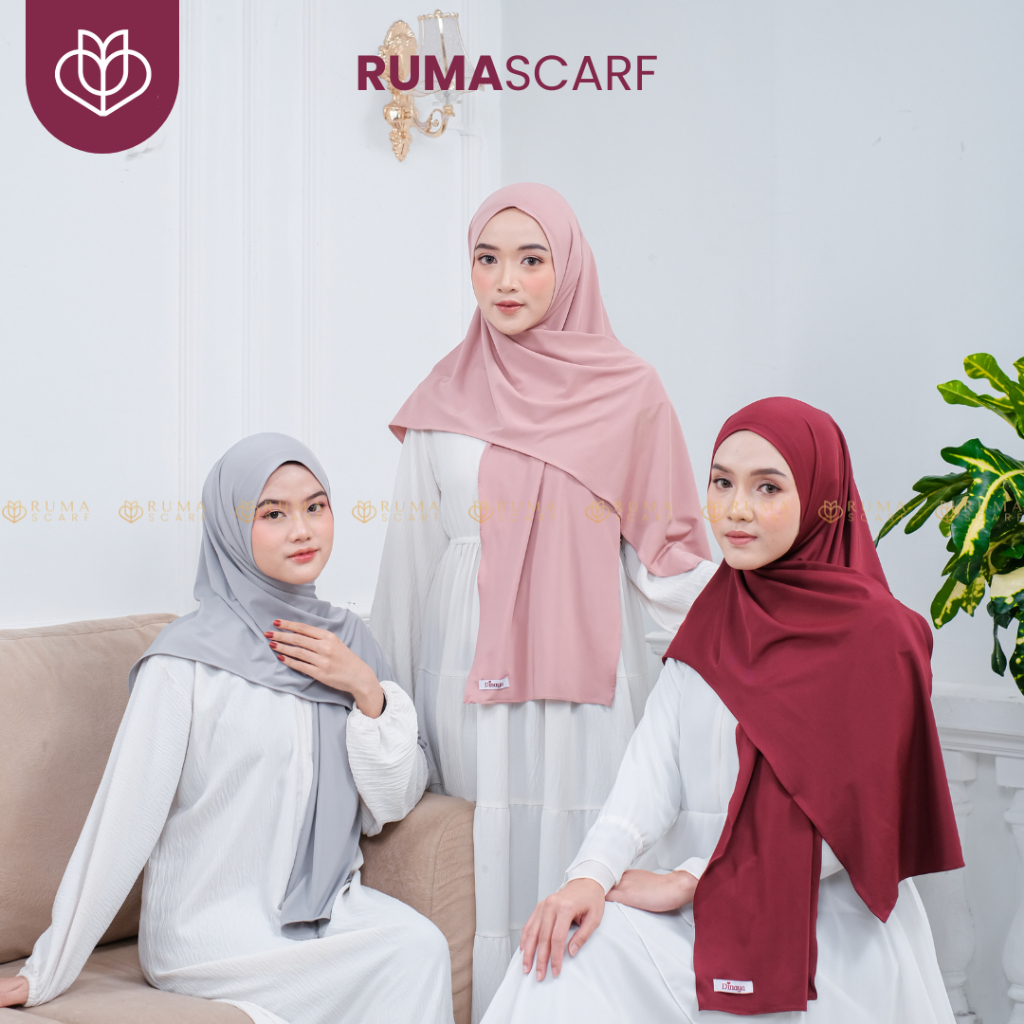 RUMA SCARF Pasmina Instan Non Pet Pasmina Jersey Premium Pashmina Kaos