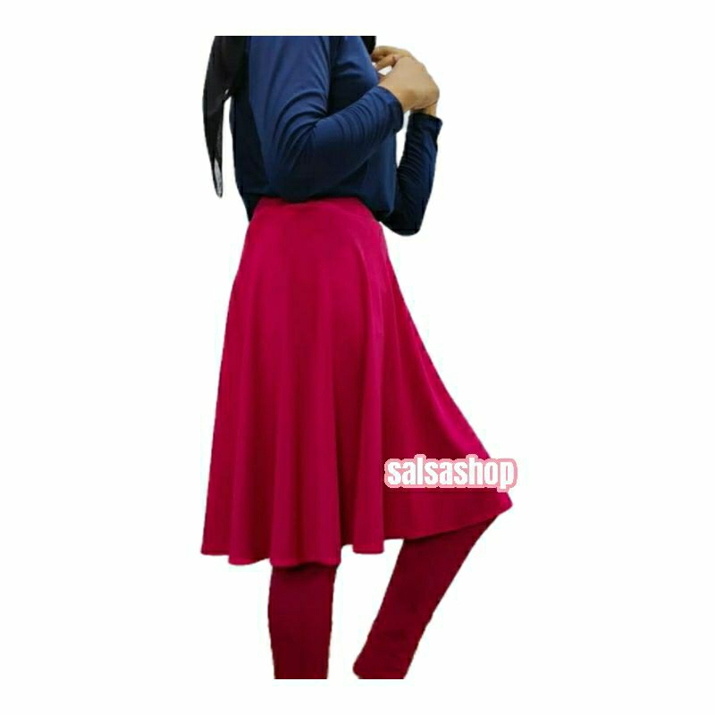 Legging Rok Selutut/Legging Rok Sport Selutut/Legging Rok Muslimah