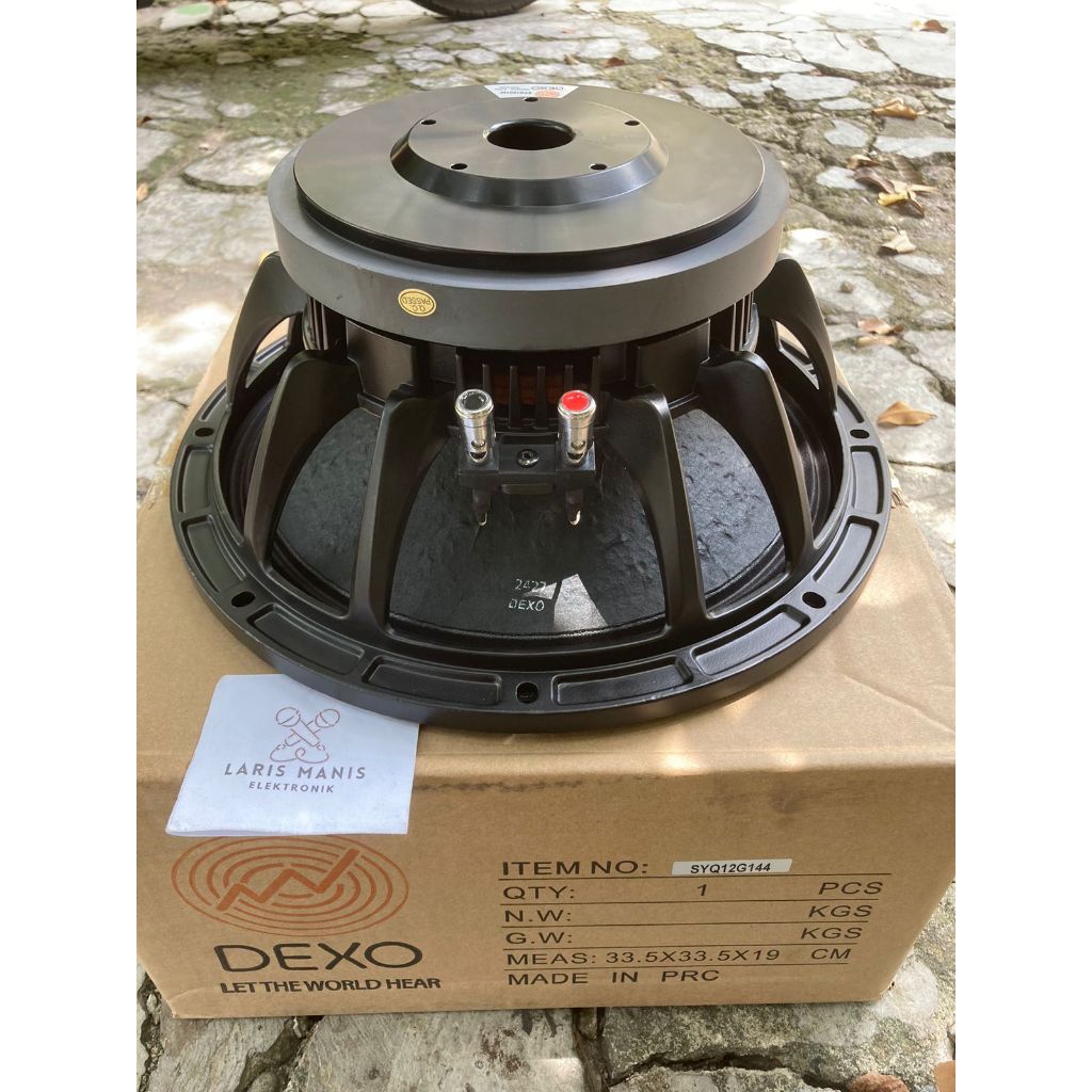 Speaker Dexo SYQ12G144 Mid Low 12 inchi Original VC 3in SYQ 12G144 12in Low Mid Spool 3in Daun Coati