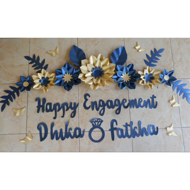 Lebih Kekinian ready paper flower dekorasi tunangan bunga kertas backdrop lamaran karangan bunga pap
