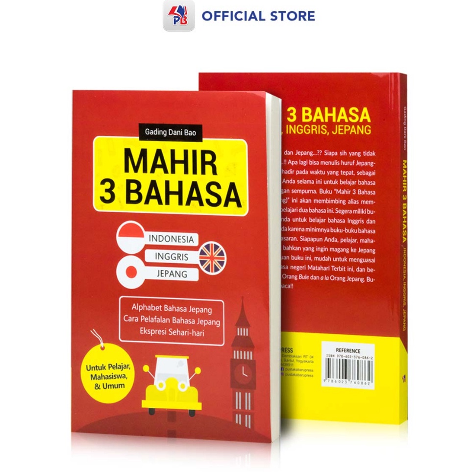 ART I4K8 Buku Bahasa Inggris Indonesia Jepang  Mahir 3 Bahasa untuk Pelajar Mahasiswa  Umum PB Press