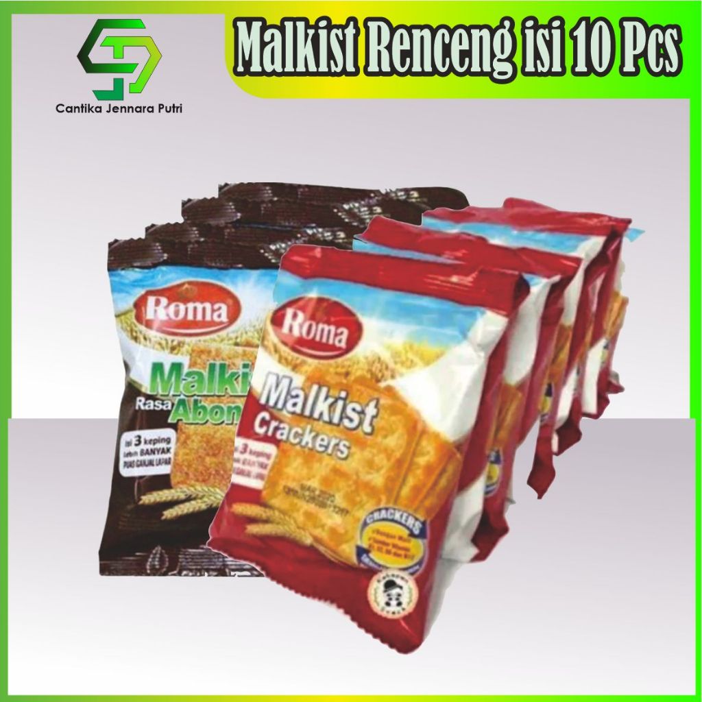 

Roma Malkist Renceng isi 10 Pcs ( Abon | Gula | Cokelat )