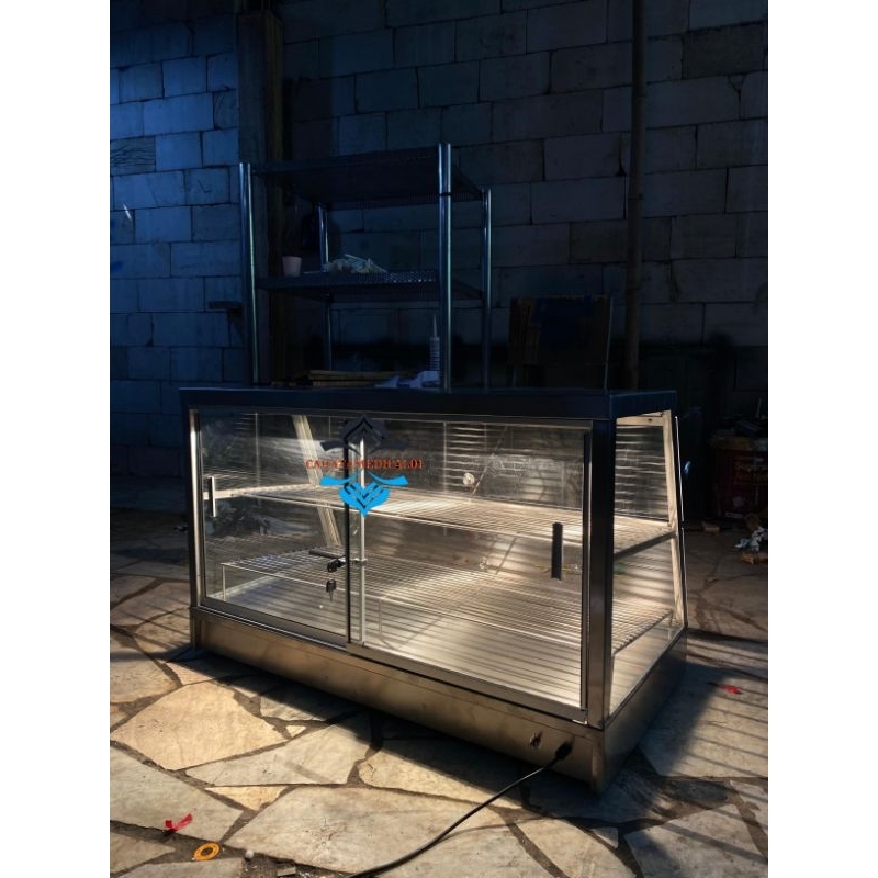 Etalase food warmer / Food warmer display / Food warmer stainless