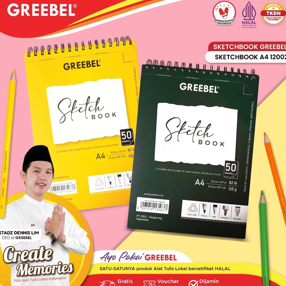 

Best Order GREEBEL Buku Gambar Sketch Book A4 5 Lembar 122 Buku Sketsa Drawing Book