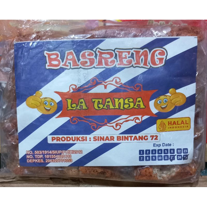 

Basreng Pedas, original 1 Pack Isi 25 Bungkus @10g