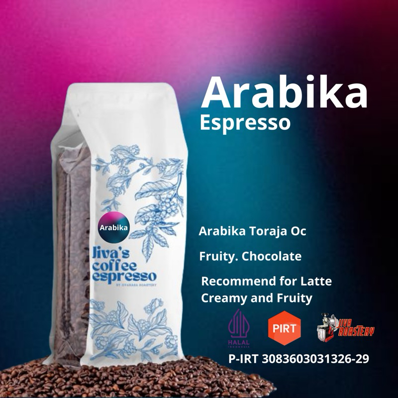 

Biji Kopi Arabika Toraja Espresso Jivarasa Latte 1kg