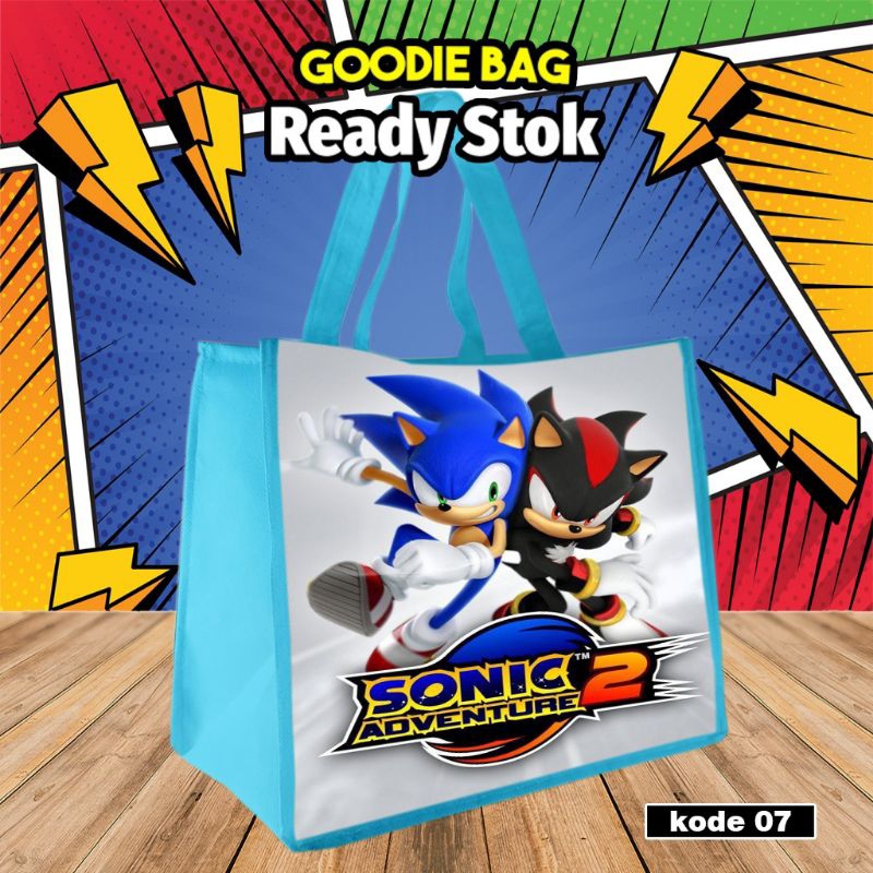 

{TAS KADO HAMPERS 10Pcs} goodie bag/tas kado karakter SONIC/kode 07