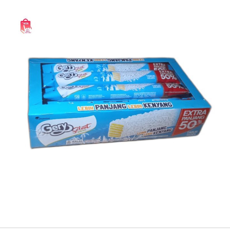 

Gery Saluut Wafer Krim Tabur Kelapa (1 box/12 pcs)