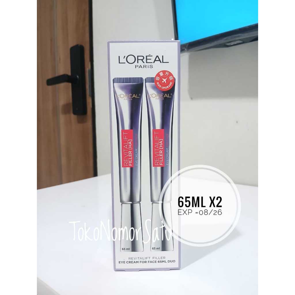 Loreal Paris Revitalift (HA) Eye Cream for face - 65ml X2