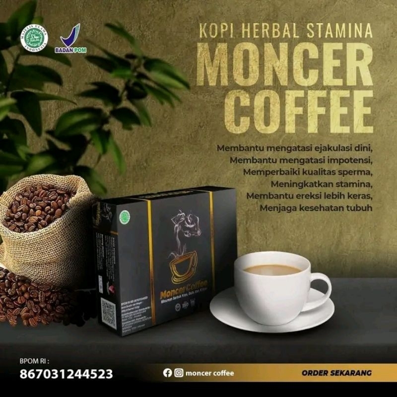 

moonceer coffee Original - kopi Ginseng gula aren kopi kuat tahan lama penambah stamina