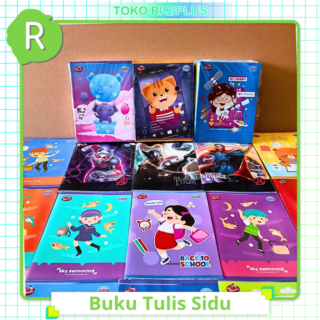 

Buku Tulis Sekolah Sidu 32,38,dan 58 Lembar Untuk 1 Pcs Buku