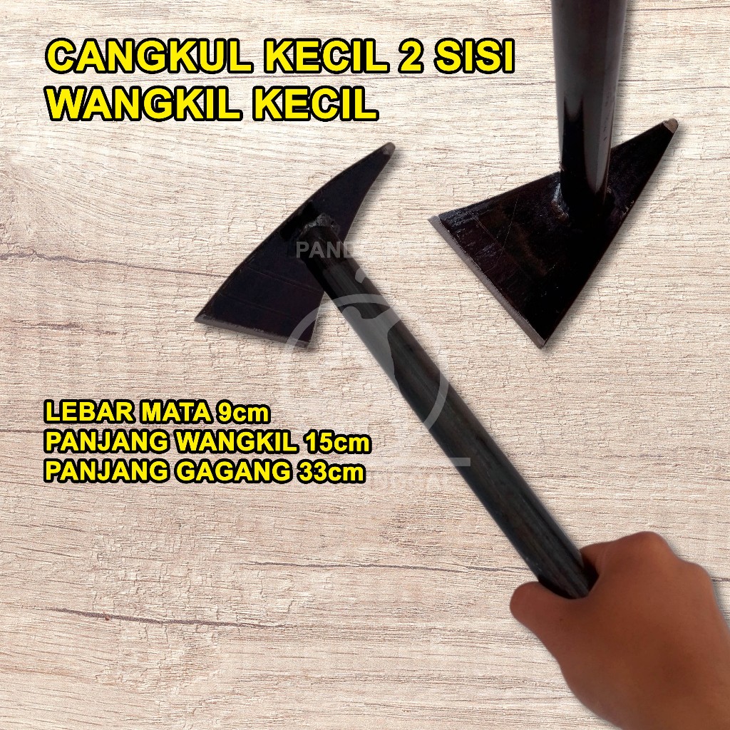 Cangkul/Pacul Kecil Wangkil Double Dobel 2 Mata Sisi